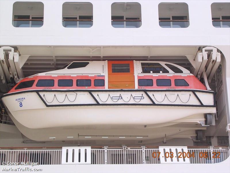 rescue stbd aurora (Passenger ship) - IMO , MMSI 310556010 under the flag of Bermuda