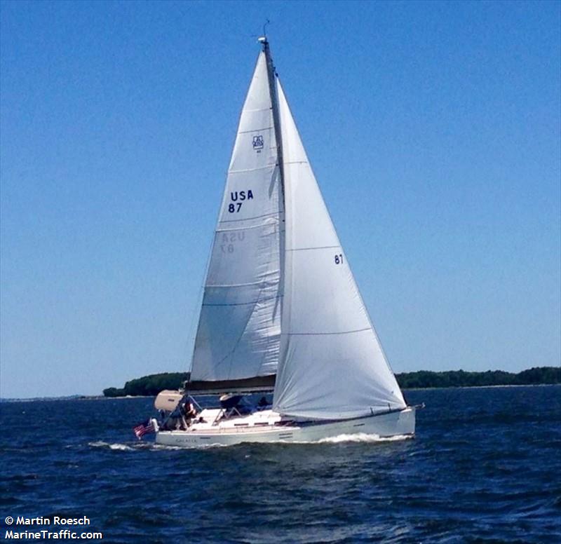 galatea (Sailing vessel) - IMO , MMSI 338348322 under the flag of USA