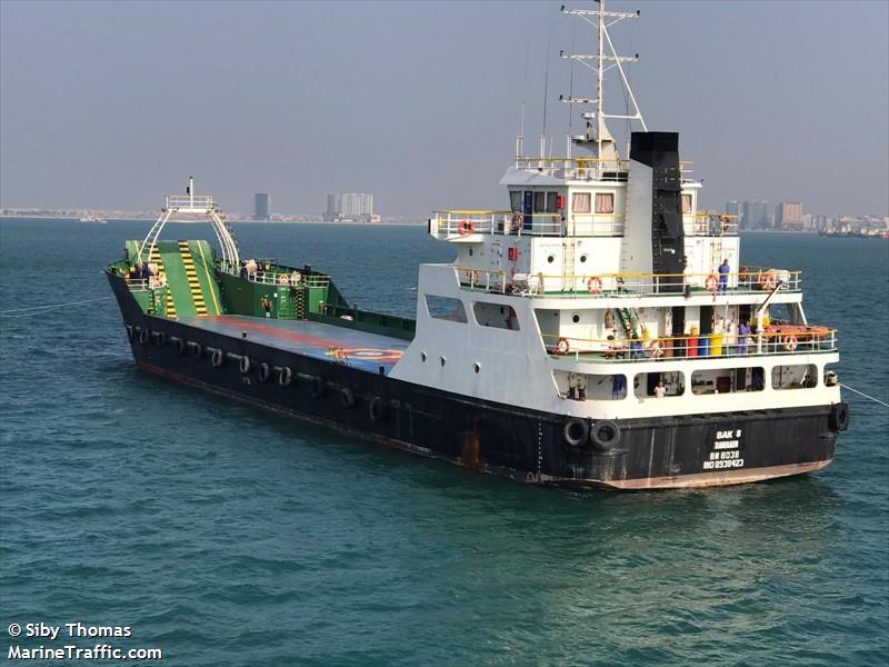bak 8 (General Cargo Ship) - IMO 8938423, MMSI 408945000, Call Sign A9D3497 under the flag of Bahrain