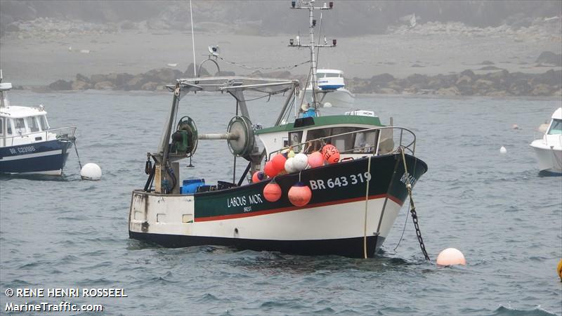 labous mor (Fishing vessel) - IMO , MMSI 227608410, Call Sign FH6631 under the flag of France