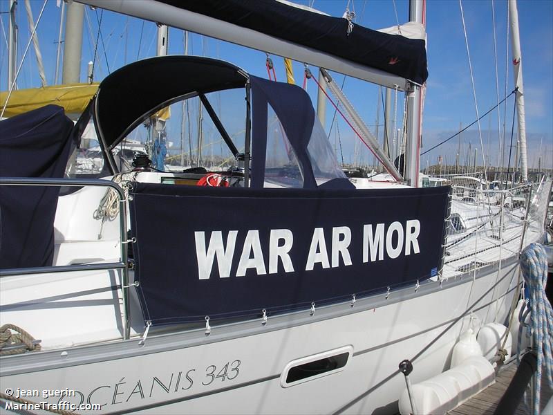 war ar mor (Sailing vessel) - IMO , MMSI 227735710, Call Sign FGF5962 under the flag of France