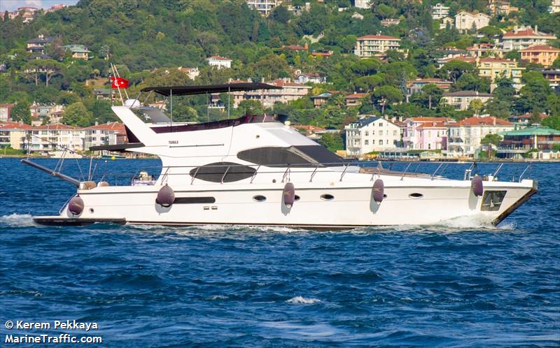 tuana d (Pleasure craft) - IMO , MMSI 271046499, Call Sign TCA5319 under the flag of Turkey