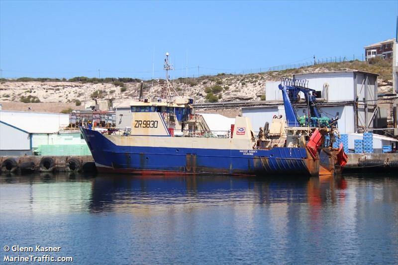 harvest bounty (Fishing vessel) - IMO , MMSI 601190100, Call Sign ZR 9830 under the flag of South Africa