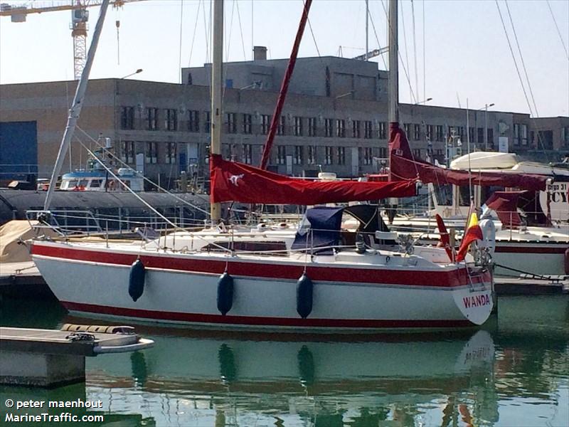 wanda (Sailing vessel) - IMO , MMSI 205510530, Call Sign OP5105 under the flag of Belgium