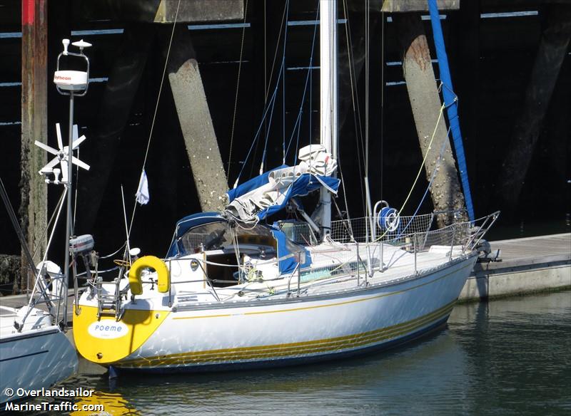 poeme (Sailing vessel) - IMO , MMSI 227583750 under the flag of France