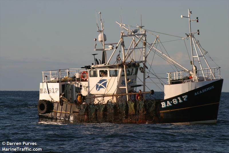 mfv academus (Fishing vessel) - IMO , MMSI 232003427, Call Sign MYIA4 under the flag of United Kingdom (UK)