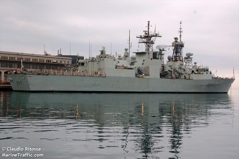 cdn warship 337 (Military ops) - IMO , MMSI 316143000, Call Sign CGAN under the flag of Canada