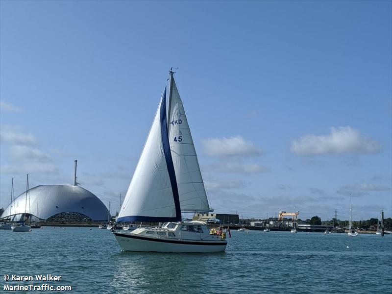 pkay (Sailing vessel) - IMO , MMSI 235923298, Call Sign T161345 under the flag of United Kingdom (UK)