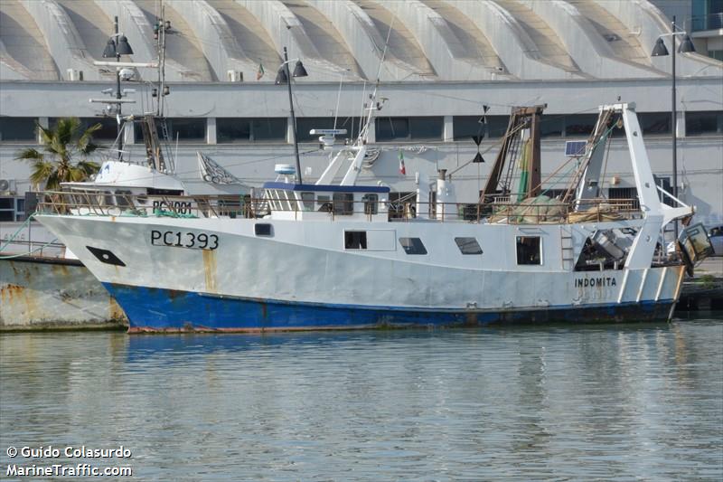 indomita (Fishing vessel) - IMO , MMSI 247103020, Call Sign IKWG2 under the flag of Italy