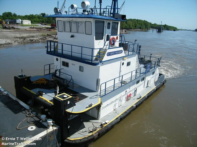 ernie t wellhausen (Towing vessel) - IMO , MMSI 367481590, Call Sign WDL9278 under the flag of United States (USA)