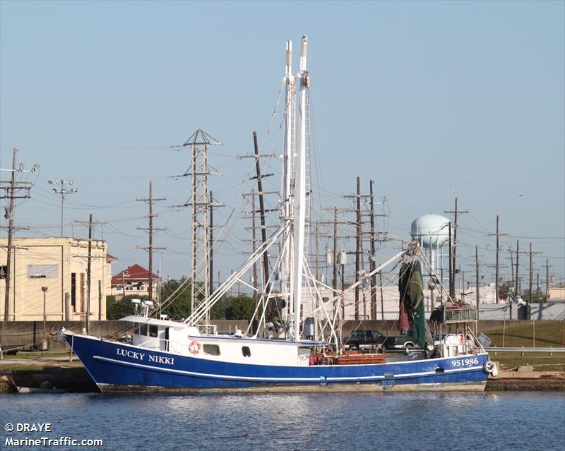 lucky nikki (Fishing vessel) - IMO , MMSI 367528180, Call Sign WDG3643 under the flag of United States (USA)