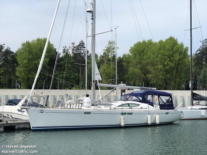 tanaco ii (Sailing vessel) - IMO , MMSI 205451330, Call Sign 5164513 under the flag of Belgium