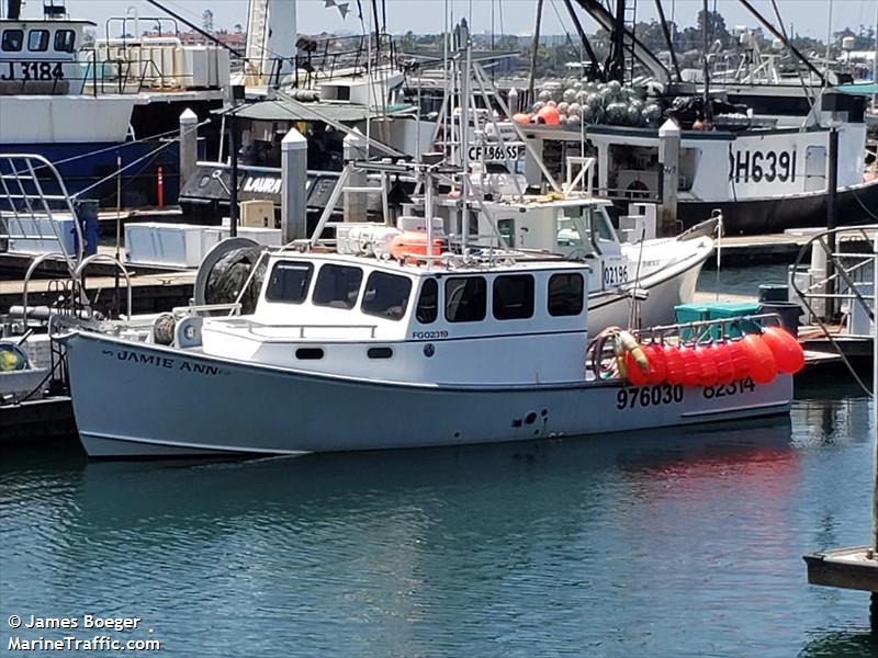 jamie ann (Fishing vessel) - IMO , MMSI 367478120, Call Sign WDF6816 under the flag of United States (USA)