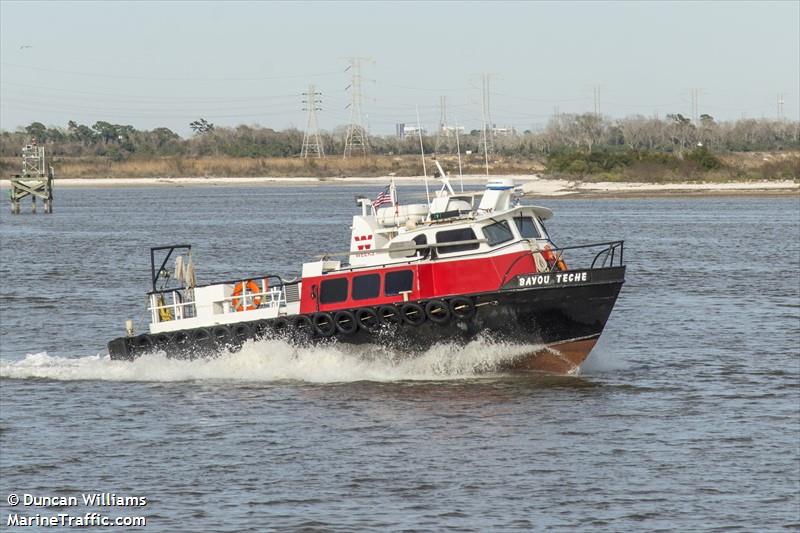 bayou teche (Other type) - IMO , MMSI 367571480, Call Sign WDG7853 under the flag of United States (USA)