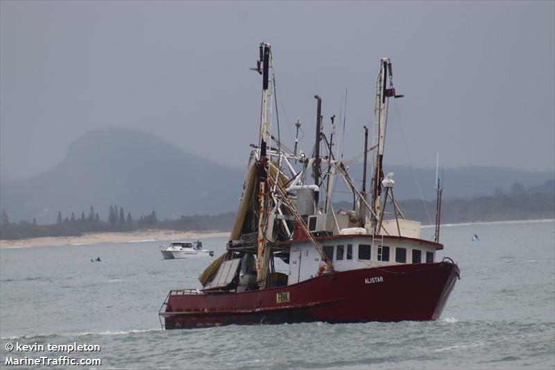 alistar (Fishing vessel) - IMO , MMSI 503103450, Call Sign FRNK under the flag of Australia