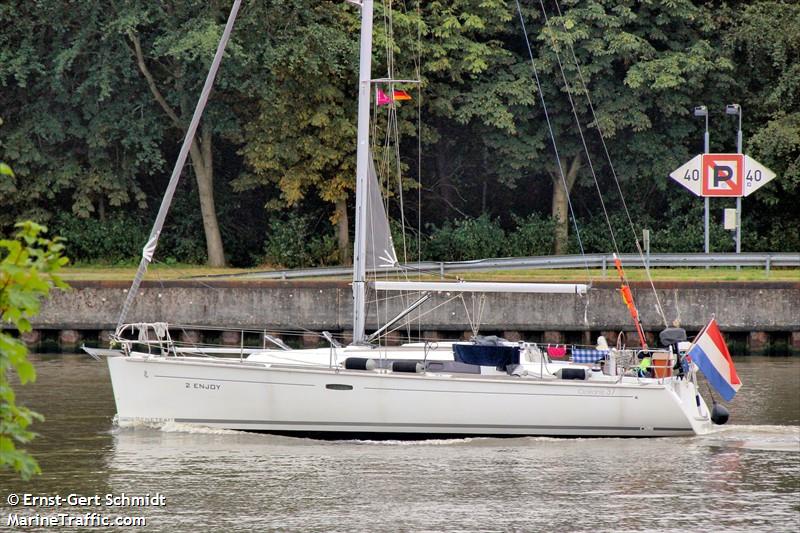 2enjoy (Sailing vessel) - IMO , MMSI 244048127, Call Sign PC7728 under the flag of Netherlands