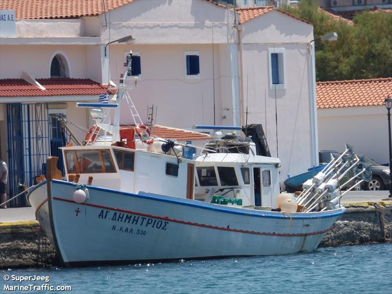 agios dimitrios (Fishing vessel) - IMO , MMSI 240394000, Call Sign SX6471 under the flag of Greece