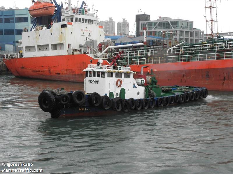 dae yang 201 ho (Tug) - IMO , MMSI 440147110, Call Sign 926989 under the flag of Korea