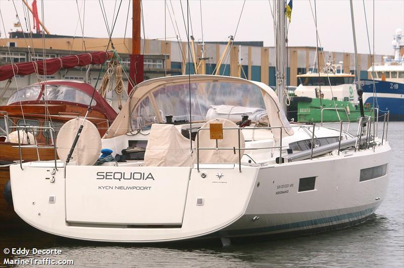 sequoia (Pleasure craft) - IMO , MMSI 205567410, Call Sign OR5674 under the flag of Belgium