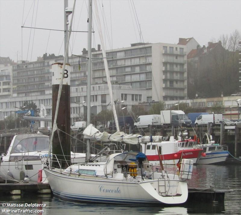 concerto (Sailing vessel) - IMO , MMSI 205788500, Call Sign OS7885 under the flag of Belgium