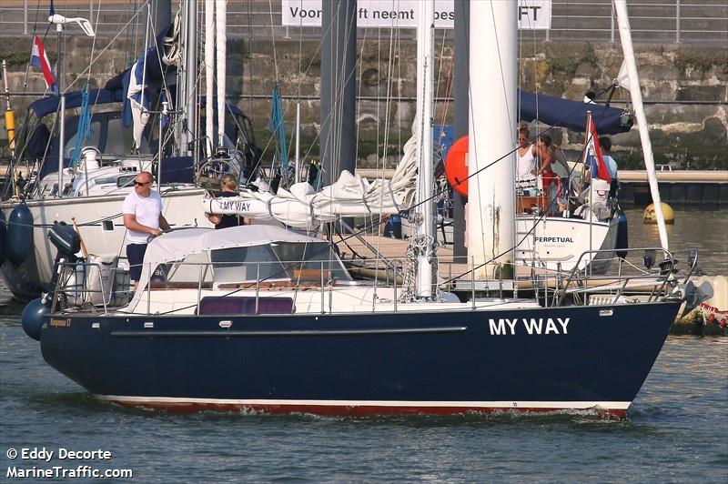 my way (Sailing vessel) - IMO , MMSI 244022628, Call Sign PE9569 under the flag of Netherlands