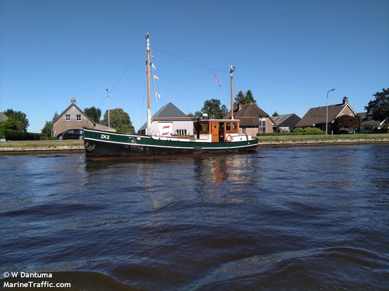 dolfijn ex zk2 (Pleasure craft) - IMO , MMSI 244630287, Call Sign PC2996 under the flag of Netherlands