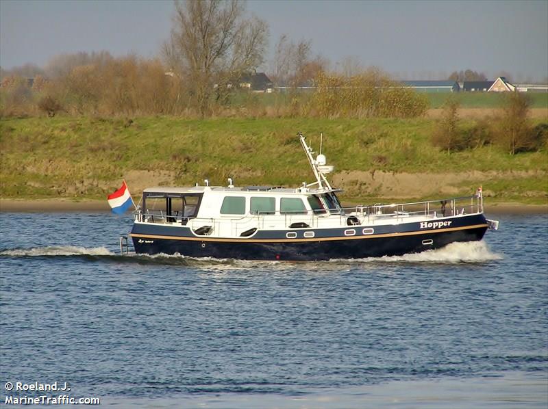 hopper (Pleasure craft) - IMO , MMSI 244070349, Call Sign PE8747 under the flag of Netherlands