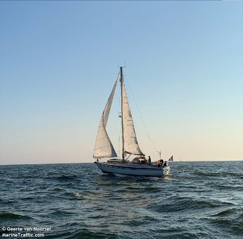 blue moon (Sailing vessel) - IMO , MMSI 244100950, Call Sign PE3209 under the flag of Netherlands