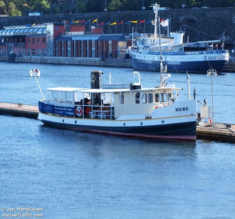 ms hebe (Pleasure craft) - IMO , MMSI 265651010, Call Sign SFB7528 under the flag of Sweden