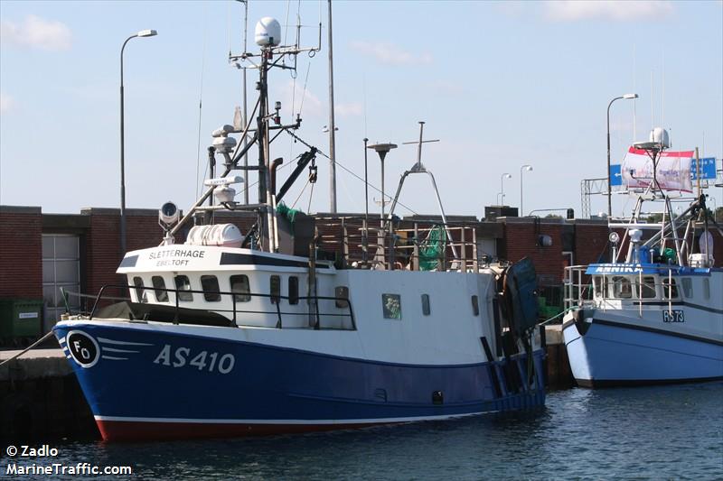 as 410 sletterhage (Fishing vessel) - IMO , MMSI 219002661, Call Sign OU 2659 under the flag of Denmark