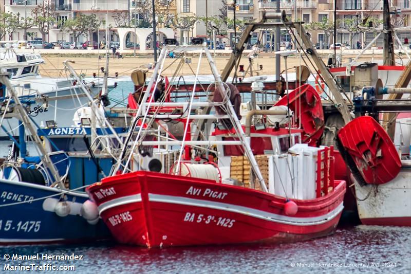 avi pigat (Fishing vessel) - IMO , MMSI 224000580, Call Sign EA8477 under the flag of Spain