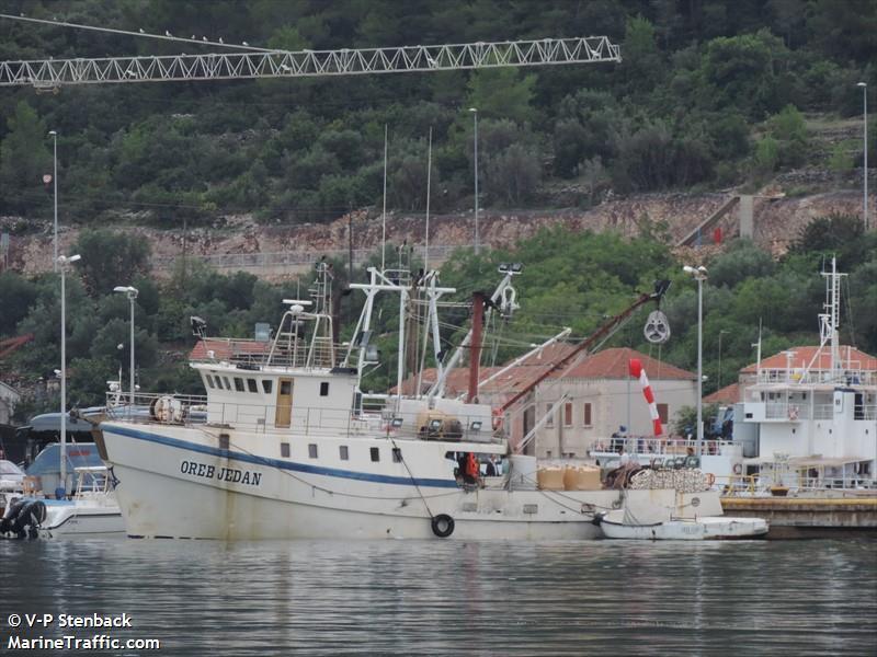 oreb jedan (Fishing vessel) - IMO , MMSI 238901340, Call Sign 9AA6284 under the flag of Croatia