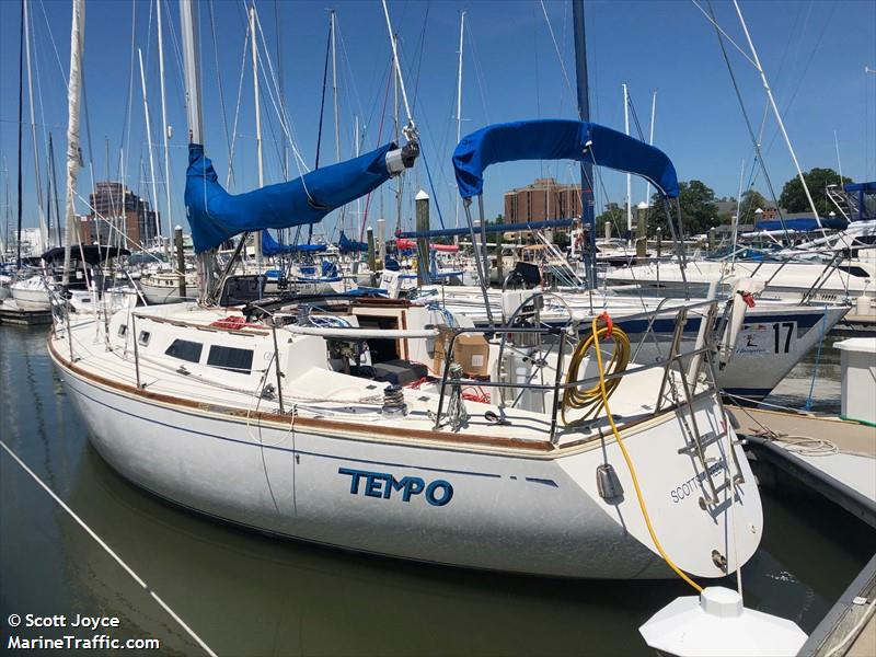 tempo (Sailing vessel) - IMO , MMSI 338210925, Call Sign BRBLACK under the flag of USA