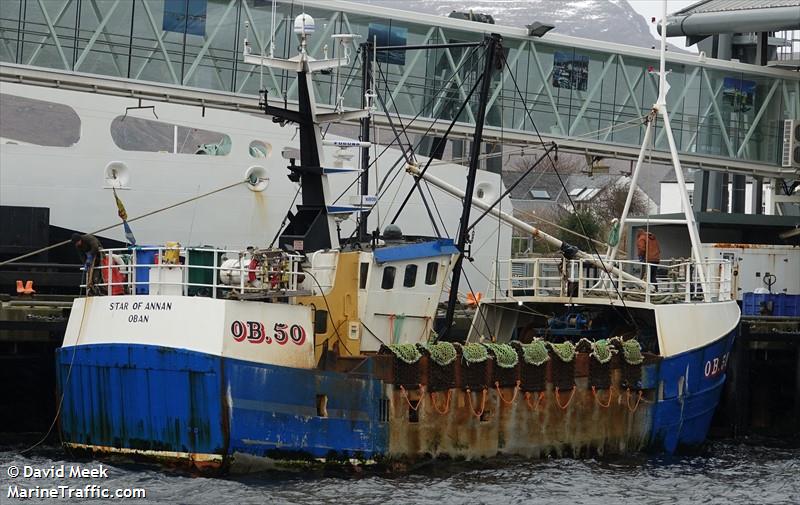 star of annan ob50 (Fishing vessel) - IMO , MMSI 232004501, Call Sign MBBF6 under the flag of United Kingdom (UK)