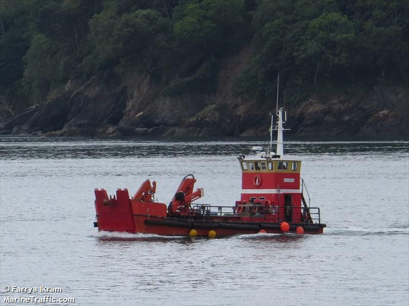 grey bear (Port tender) - IMO , MMSI 235000977, Call Sign MDWW2 under the flag of United Kingdom (UK)