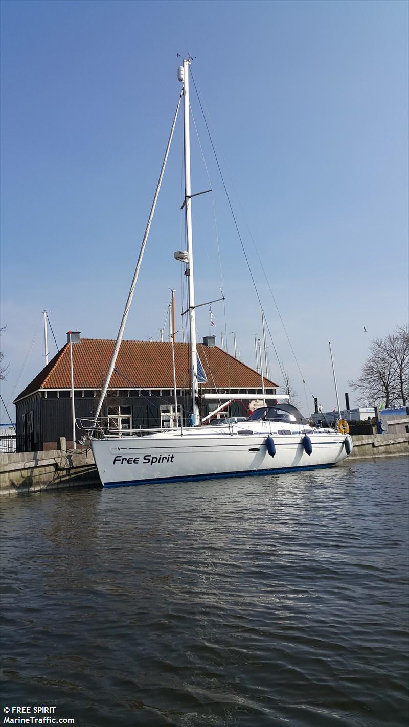 free spirit (Sailing vessel) - IMO , MMSI 244020163, Call Sign PC3187 under the flag of Netherlands