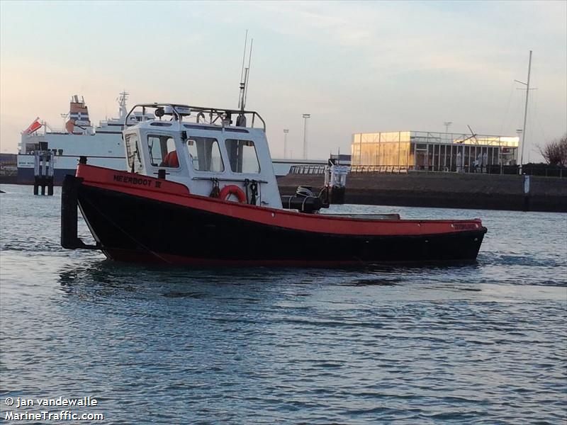 meerboot iii (Port tender) - IMO , MMSI 205286090, Call Sign OT2862 under the flag of Belgium