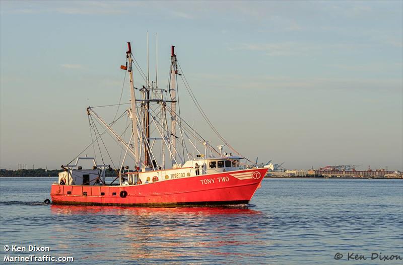 tony two (Fishing vessel) - IMO , MMSI 367082090, Call Sign WDI6110 under the flag of United States (USA)