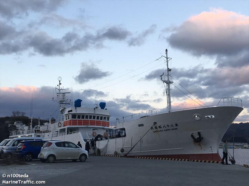 shofuku maru no88 (Fishing vessel) - IMO , MMSI 431702580, Call Sign JRGW under the flag of Japan