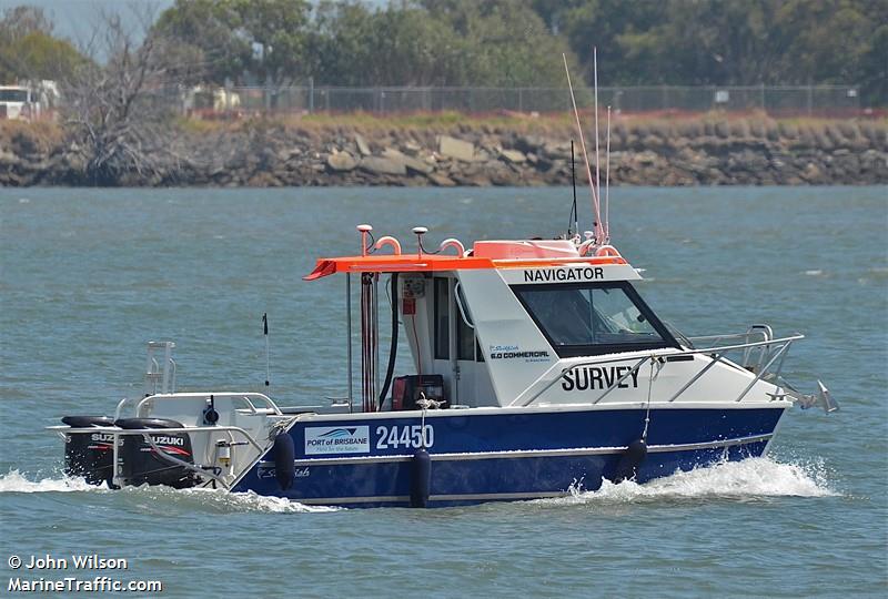 navigator (Dredging or UW ops) - IMO , MMSI 503008470, Call Sign 24450 under the flag of Australia