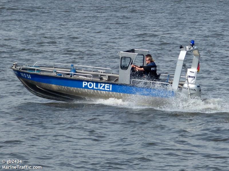 ws 58 (Law enforcment) - IMO , MMSI 211299430, Call Sign DD3542 under the flag of Germany