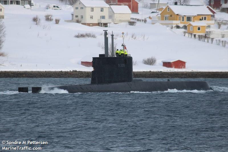 norwegian submarine (Unknown) - IMO , MMSI 259008000, Call Sign LBAX under the flag of Norway