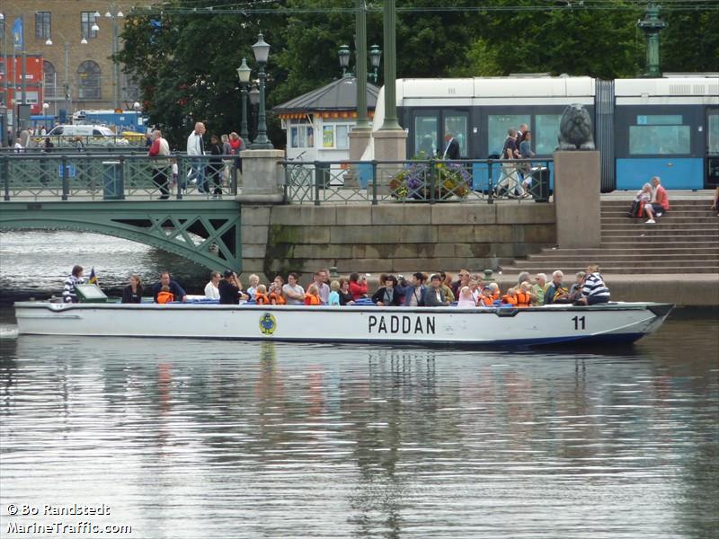 paddan 11 (Passenger ship) - IMO , MMSI 265650610, Call Sign SIDB under the flag of Sweden