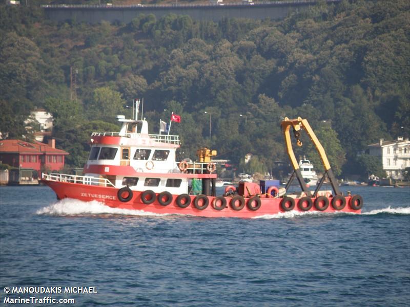 zetuesemce (Diving ops) - IMO , MMSI 271010749, Call Sign TCB2034 under the flag of Turkey