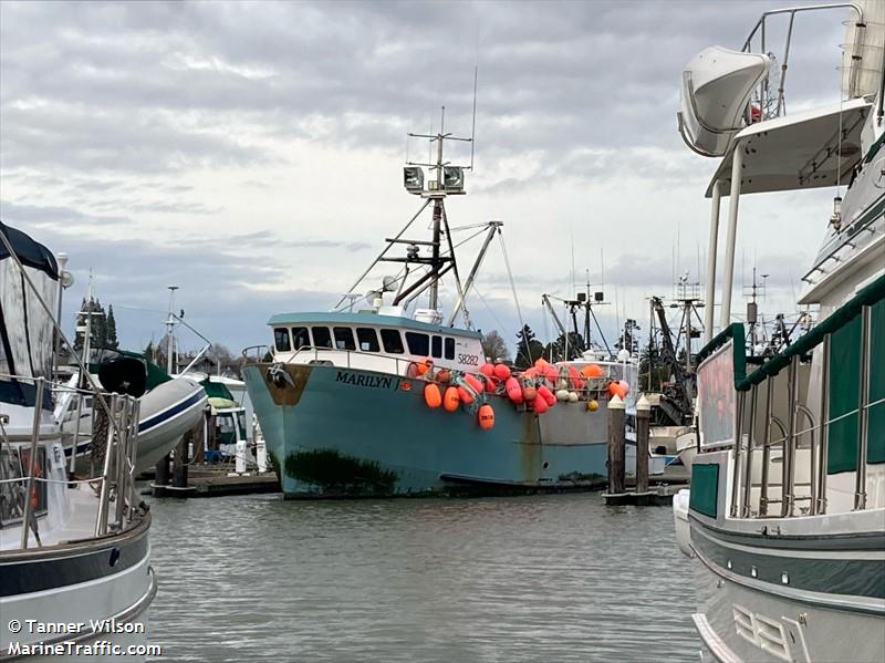 marilyn j (Fishing vessel) - IMO , MMSI 367707370, Call Sign WDI5320 under the flag of United States (USA)