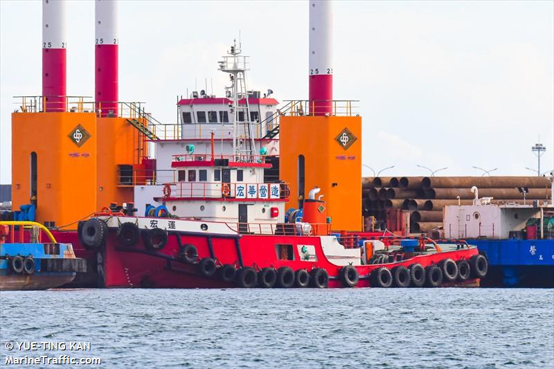 hung yu (Dredging or UW ops) - IMO , MMSI 416004725, Call Sign BQ3046 under the flag of Taiwan