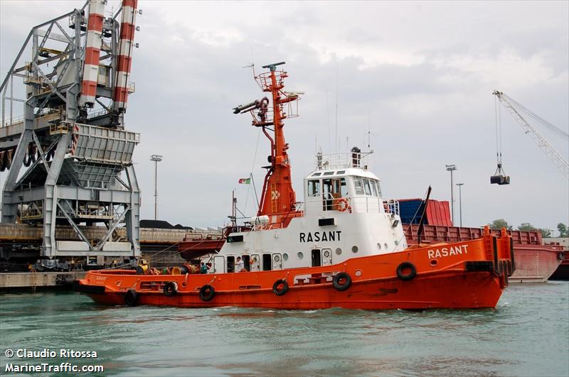 rasant (Pusher Tug) - IMO 7349821, MMSI 247599000, Call Sign IFTL under the flag of Italy
