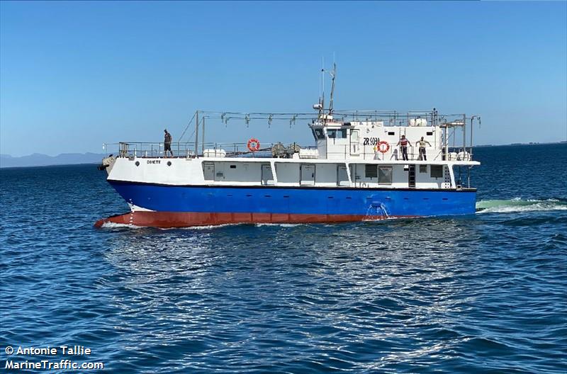 donette (Fishing vessel) - IMO , MMSI 601901200, Call Sign ZR9080 under the flag of South Africa