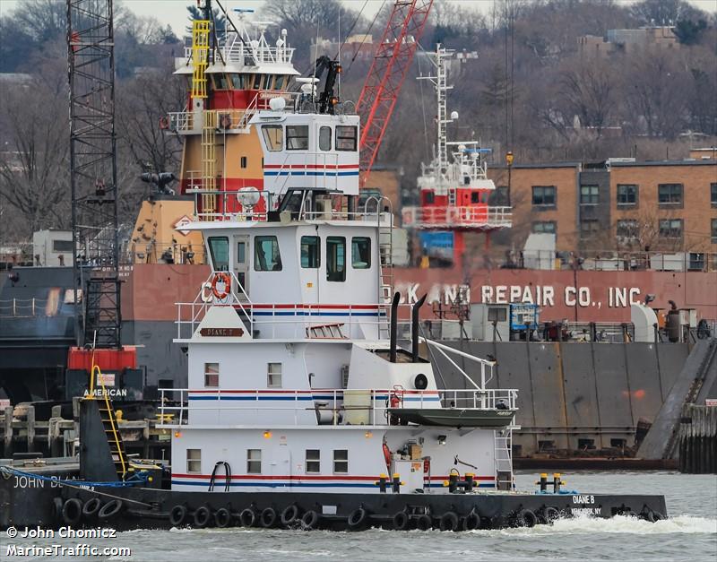 diane b (Dredging or UW ops) - IMO , MMSI 367006340, Call Sign WDC3348 under the flag of United States (USA)