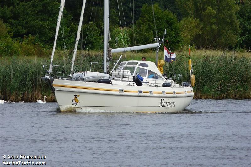 markiezin (Sailing vessel) - IMO , MMSI 244153182, Call Sign PI8367 under the flag of Netherlands